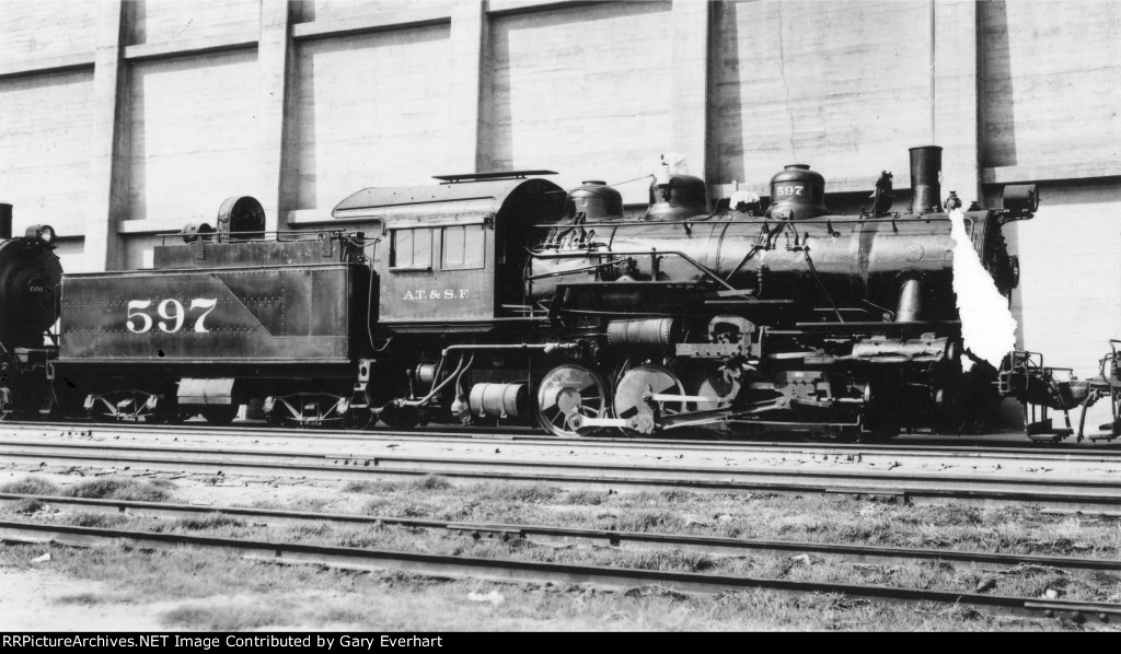 ATSF 0-8-0 #597 - Atchison, Topeka & Santa Fe